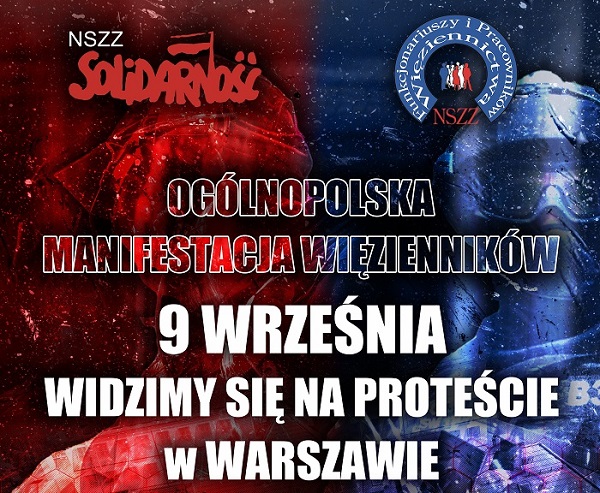Ogólnopolska Manifestacja Więzienników – 9 września w Warszawie